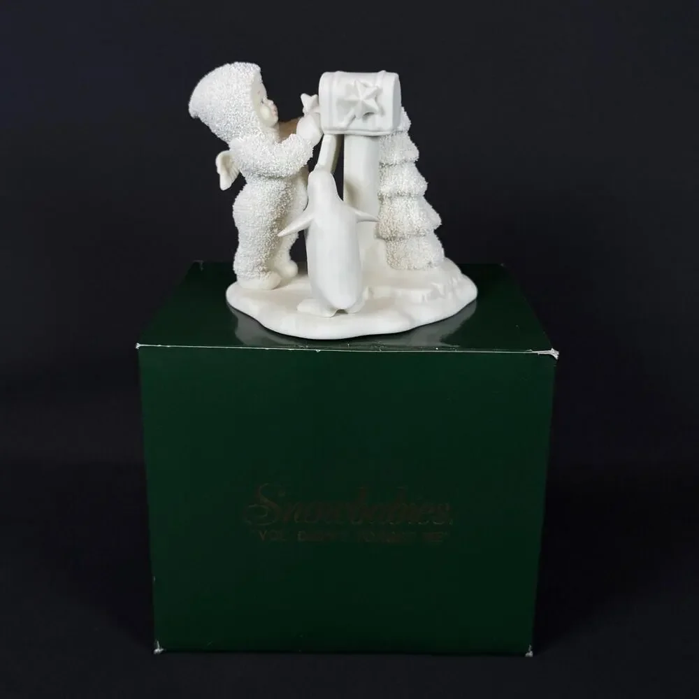 Retired Department 56 Snowbabies You Didn't Forget Me Figurine w/Box 4.5